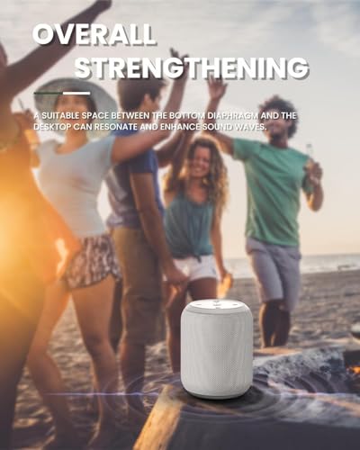 NOTABRICK Bluetooth Speakers, 15W Portable Speakers Bluetooth Wireless V5.0 with Stereo Sound, Active Extra Bass, IPX6 Waterproof Shower Speaker, Double Pairing, for Party, Home Theater, Game Theater