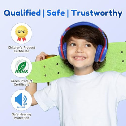 EarFun K2 Kids Bluetooth Headphones for School, Kids Headphones with Mic - color: Navy Blue