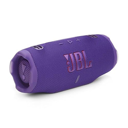 JBL Charge 6 - Portable Waterproof & Drop-Proof Bluetooth Speaker, Bold Pro Sound with AI Sound Boost, 28Hrs of Playtime, Built-in powerbank Carrying Strap (Purple) (Renewed) - color: Purple