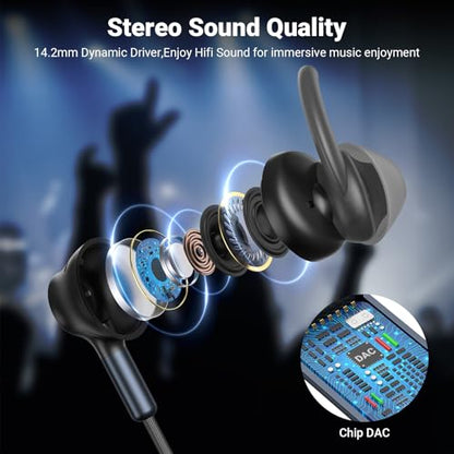 USB C Headphone Wired Earbuds for iPad Pro A16 11th/iPhone 17 16 15