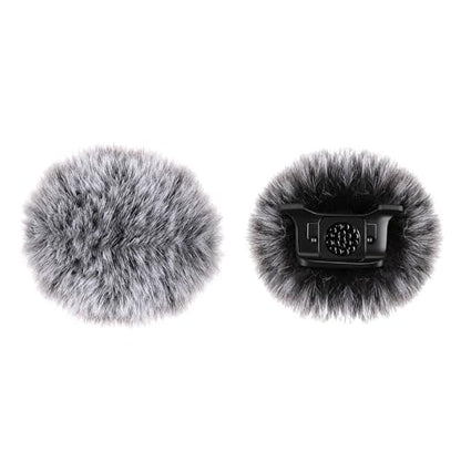 Microphone Windscreen for DJI MIC MINI (2024) Wireless Microphone Furry Wind Muff Accessories (2 Packs-Grey) - color: gray-2pcs