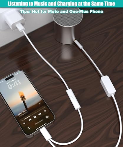 Aux to USB C, 2-in-1 USB-C to Aux 코드, 삼성 갤럭시, 아이폰 에어/17/16/15, 자동차 USB 타입-C - 3.5mm 수 오디오 케이블 통화 및 충전 지원 차량 스테레오, 스피커, 헤드폰 - style: 충전용 USB-C 포트
