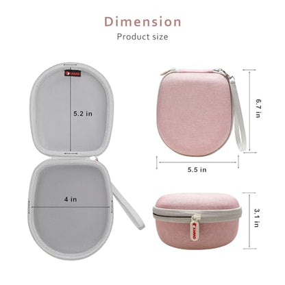 Kids Headphones Case for iClever/Noot/Acer Etc Kid Headphone,Pink,Case Only - color: outer pink + inner white