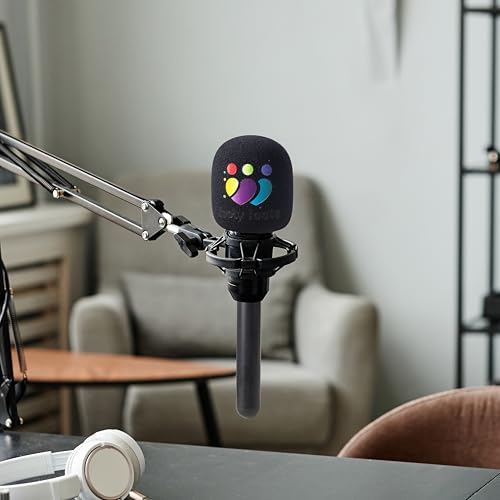 callie Personalized Microphone Cover Foam, Custom Mic Cover with Photo Logo on Both Sides, Microphone Windscreen for Birthday Gift