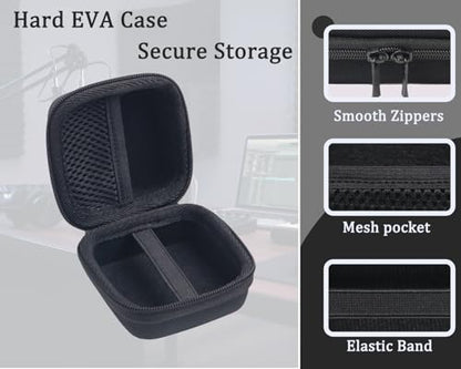 Hard Protective Travel Case Compatible with Wireless Microphones, Boya Wireless Lavalier, Aikela, Leettus, Ejcc, Caiord, Pqrqp, Maybesta, Nptcl, Bulatry, Judkiom, Maxtop Mics,Black(CASE ONLY) - color: Black