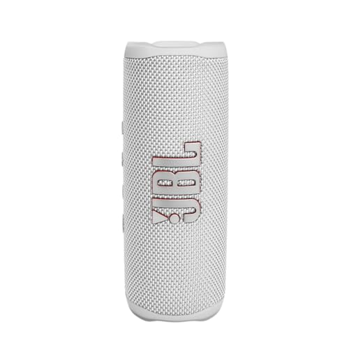 JBL Flip 6 - Portable Waterproof Speaker - White | Louder, more powerful sound, IP67 waterproof and dustproof, 12 Hours of Playtime, Bold design - color: White