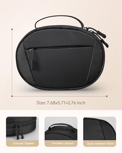 Soft Case for Beats Studio Pro/Sony WH-1000XM4/ Sony WH-XB910N/ Beats Studio3 Headphone, Soft Shell Travel Protective Carrying Cover Storage Bag, Black - color: Black