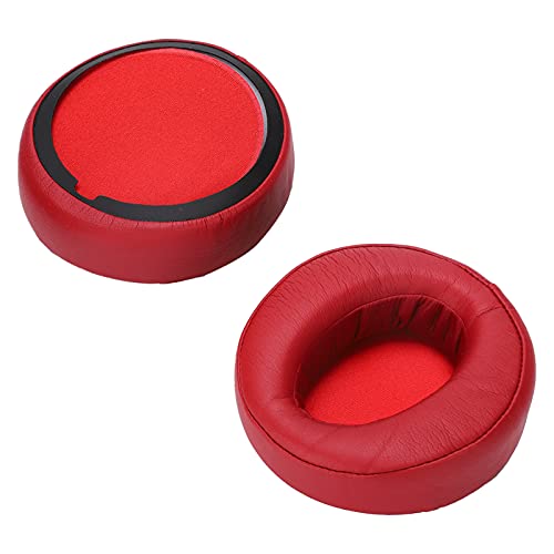 GOWENIC Replacement Ear Pads for MDRXB950BT Headset Headphone Earpads, Red Velour Ear Cushions, Soft Foam Earpad Covers for Over Headphones (Red) - color: Red
