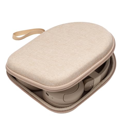Ginsco Slim Headphone Case for On-Ear Bluetooth Headphones, Beige - color: Beige, size: On-Ear