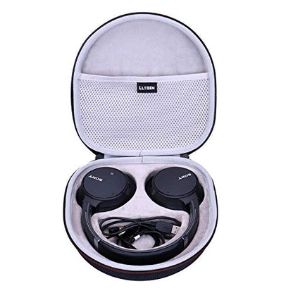 Case for Sony WH-CH720N/WH-CH520 Noise Canceling Wireless Headphones Gray | Hard Carrying Travel Case for Sony WH-CH720N/WH-CH520 Noise Canceling Wireless Headphones - color: Black+Gray