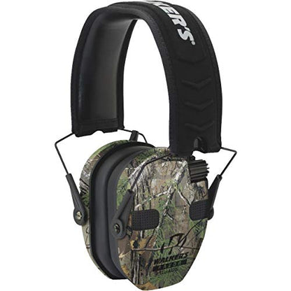 Walker's Razor Slim Electronic Earmuffs | Protective Case - color: Realtree Xtra Camo