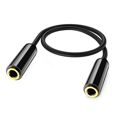 ANDTOBO Aux Connector,3.5mm TRRS Female to Female Stereo Coupler Plug Adapter- 3.3 Ft/40 inch