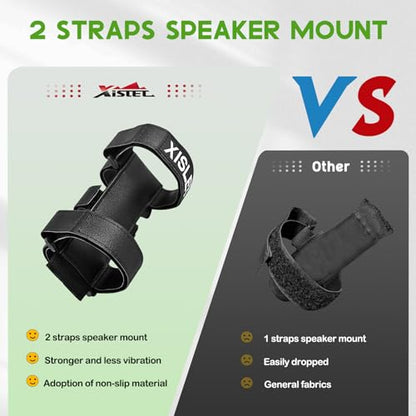 Xislet Portable Speaker Mount Compatible with Golf Cart Accessories Club Cart/EZGO/Bike/Moto/ATV Removable Bluetooth Wireless Speaker Holder Straps Fits JBL FLIP Waterproof Series