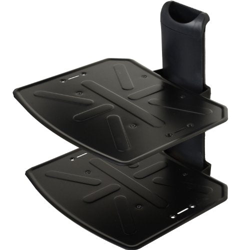 VideoSecu 2 Shelf Component Wall Mount Bracket for DVD/DVR/VCR/Cable Box/DDS Box/Blu-Ray/Game Station/Receiver MDVD04B WP6