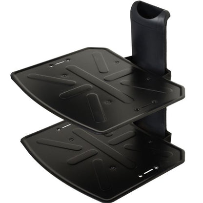 VideoSecu 2 Shelf Component Wall Mount Bracket for DVD/DVR/VCR/Cable Box/DDS Box/Blu-Ray/Game Station/Receiver MDVD04B WP6