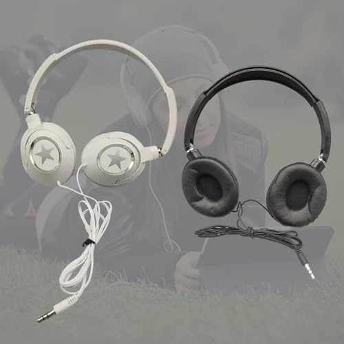 Wire Over Ear Headphones Studio Monitor & Mixing Stereos Headsets with 47inch Cable 3.5mm Plug for Mobile Isolation Headphones for Work