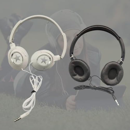 Wire Over Ear Headphones Studio Monitor & Mixing Stereos Headsets with 47inch Cable 3.5mm Plug for Mobile Isolation Headphones for Work