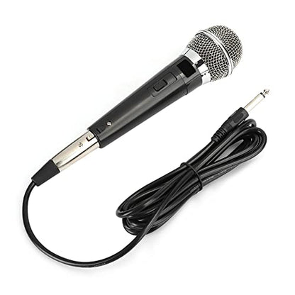 YS - 226 Unidirectional Wired Microphone, Handheld Dynamic Moving Coil Mic with Metal Mesh Pop Filter, Flat 50Hz - 15kHz Frequency Response for KTV, DVD, Amplifier, Mixer, Tour Bus