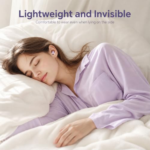 Yihou Invisible Small Mini Sleep Earbuds Purple Headphones Wireless Bluetooth Comfortable Tiny Sleeping Smallest Low Profile Micro Discreet Hidden Kids Earbuds Ear Buds for Small Ear Canals Women Work - color: Purple