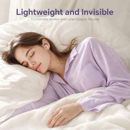Yihou Invisible Small Mini Sleep Earbuds Purple Headphones Wireless Bluetooth Comfortable Tiny Sleeping Smallest Low Profile Micro Discreet Hidden Kids Earbuds Ear Buds for Small Ear Canals Women Work - color: Purple