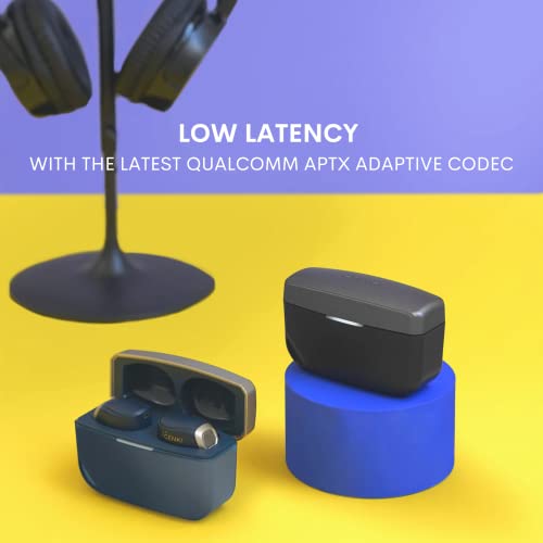 Human Things Genki Waveform - Kuro Black Low Latency Bluetooth 5.3 aptX Adaptive 50ms Noise Cancellation Wireless Gaming Earbuds…