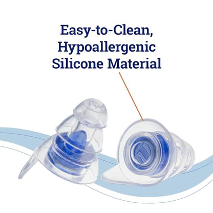 ZQuiet Flex-Fit Earplugs, Form-Fitting Silicone Earplugs, Travel-Friendly