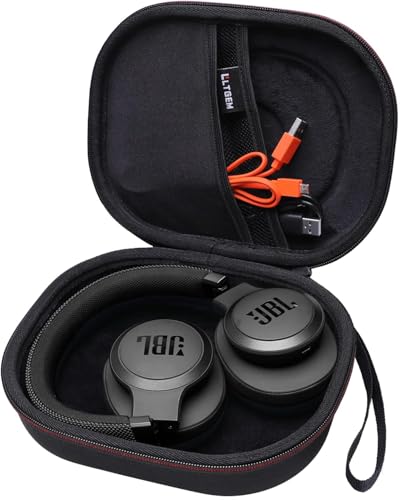 Case for JBL Tune 770NC/510BT/720BT/520BT/670NC/520C Headphones Black | Hard Carrying Travel Case for JBL Live 770NC/670NC/680NC/780NC Headphones - color: 2.Black outside + Black inside