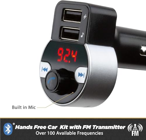 Scosche BTR3-SP BTFREQ Universal Bluetooth Wireless Audio Streaming and Handsfree Calling Receiver, Connect to Earbuds, Headphones, Car Stereo, Black - color: Black