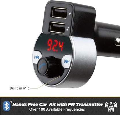 Scosche BTR3-SP BTFREQ Universal Bluetooth Wireless Audio Streaming and Handsfree Calling Receiver, Connect to Earbuds, Headphones, Car Stereo, Black - color: Black