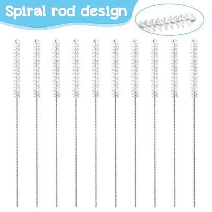 Grevosea 10 Pcs Hearing Aid Cleaning Tools, Hearing Aid Cleaning Brush Accessories and Supplies Tube Cleaning Brush for Earbuds Headphones Small Holes Cleaner