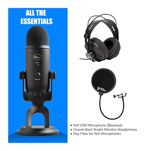 Blue Yeti USB Microphone Bundle (Blackout)