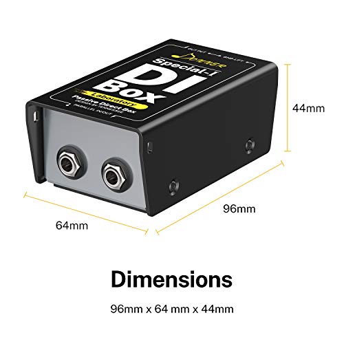 Donner Special-Ⅰ Professional High-Performance Passive DI-Box Unit Hum Eliminator 1/4" instrument Direct Box to balanced & unbalanced XLR (Pack of 2) - size: Compact (Pack of 2)