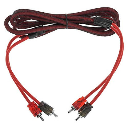 DS18 R6 Ultra Flex RCA Male to 2-Male RCA Cable, Y Splitter Design, (6 Feet) - size: 6 Feet