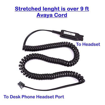 INNOTALK Voice Tube Mic Binaural Customer Service Center Phone Headset Compatible with Avaya 4621 4622 4624 4625 4630 5410 5420 5610 Phone - HIC Quick Disconnect Headset - size: Voice Tube Mic Binaural