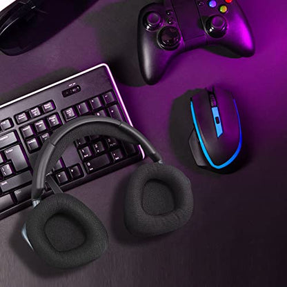 Replacement Ear Pads Cushions for Corsair Void & Corsair Void PRO RGB Wired/Wireless Gaming Headsets with Black Mesh Fabric, Memory Foam - Black - style: Full Mesh