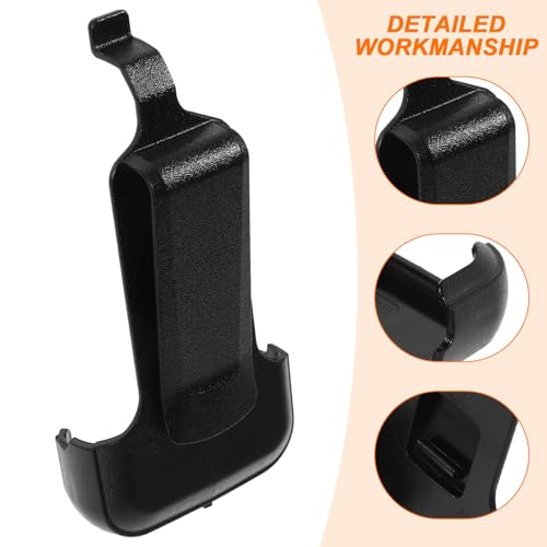 Abaodam 2Pcs Interphone Belt Clip Replacement ABS Black Back Clips