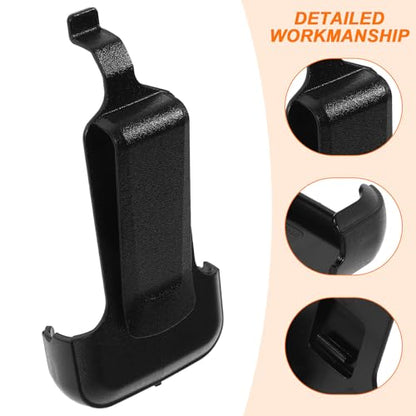 Abaodam 2Pcs Interphone Belt Clip Replacement ABS Black Back Clips