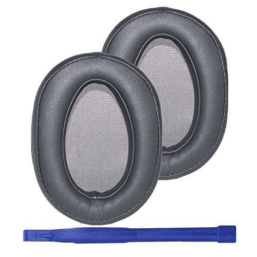 WH-H900N Replacement Ear Pads Protein PU Leather Ear Cushion Compatible with Sony WH-H900N and MDR-100ABN Headphones (Dark Grey) - color: Dark Grey