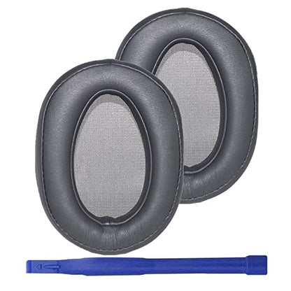 WH-H900N Replacement Ear Pads Protein PU Leather Ear Cushion Compatible with Sony WH-H900N and MDR-100ABN Headphones (Dark Grey) - color: Dark Grey