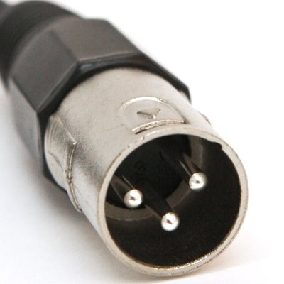Seismic Audio SATRXL-M2Black6 2-Feet XLR Male to 1/4-Inch TRS Patch Cable - Black - color: Black, size: 2 Foot