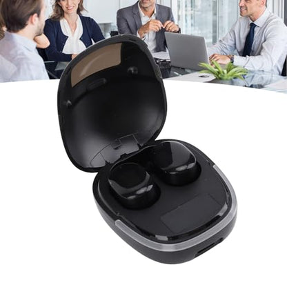Fabater Translation Earbuds, 144 Languages Real Time 0.2S Speed Earbuds Translator, Language Translator with Bluetooth 5.3 Noise Reduction for iOS (Black)