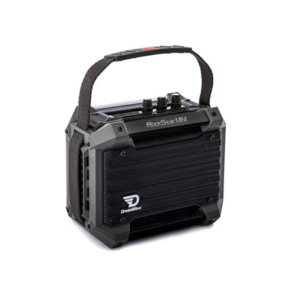 Dreamwave Rockstar Mini Outdoor Bluetooth Speaker, Compact 40W RMS Portable Speaker with Clear Vocals, Deep Bass, 29H Playtime, IP66 Waterproof, Karaoke Mic Input, Bass & Treble EQ, TWS Stereo - color: Iron Grey
