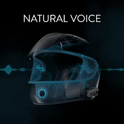 Cardo PACKTALK Edge Motorcycle Bluetooth Communication System Headset Intercom - Dual Pack - size: Dual Pack, style: Edge