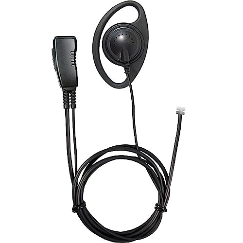 PRYME® LMC-1DR-M8 PRO-Grade Commercial Lapel Mic w/D-Ring Earphone (for MotoTRBO SL300 & 7550 1-Pin Radios) - color: For MotoTRBO SL300 & 7550 1-Pin Radios