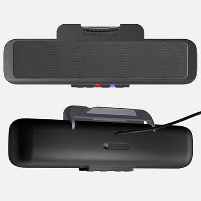 Cyber Acoustics USB & Bluetooth Speaker Bar (CA-2890BT) – USB Powered Speaker with Speakerphone for PC and Bluetooth to Simultaneously Connect to Smartphones, Clamps to Monitor, Convenient Controls - style: USB & BT
