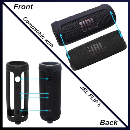 LTGEM Case for JBL Flip 6 Portable Waterproof Speaker - color: Flip 6 case Black, style: for JBL Flip 6