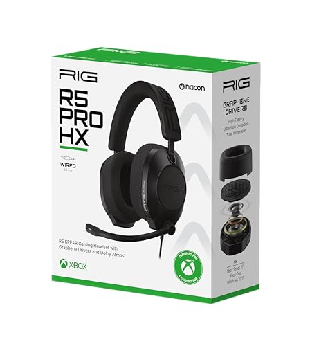 RIG R5 Spear PRO HX Wired Gaming Headset Officially Licensed for Xbox