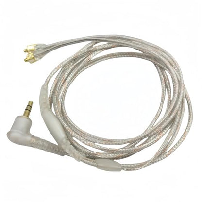 Replacement EAC64CL 64 -Inch Detachable Earphone Cable for Shure SE215, SE315, SE425 SE535 and SE846 Earphones (Clear) - color: Clear