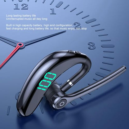 SUNGOOYUE Bluetooth Headset, Noise Cancelling 65 Hours Talking TimeHands Built in Mic Bluetooth 5.3 Earpiece for Driving Business Sports