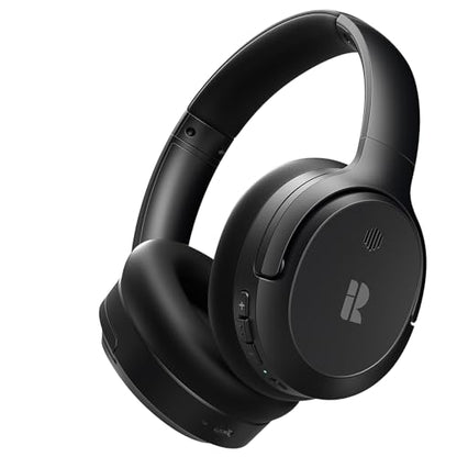 Calmbee Over-Ear Hybrid Active Noise Cancelling Bluetooth 5.3 Headphones | ANC Mode, Transparency Mode, Microphone, Up to 140H Playtime, Bluetooth 5.3, Deep Bass, Clear Calls, Fit for Travel - color: Black